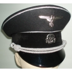 Allgemeine, (Black) SS General's Visor Cap.